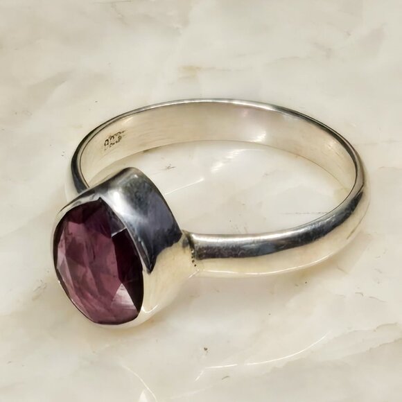 💍 Pear Shaped Faceted Garnet s. 6 - Picture 2 of 2